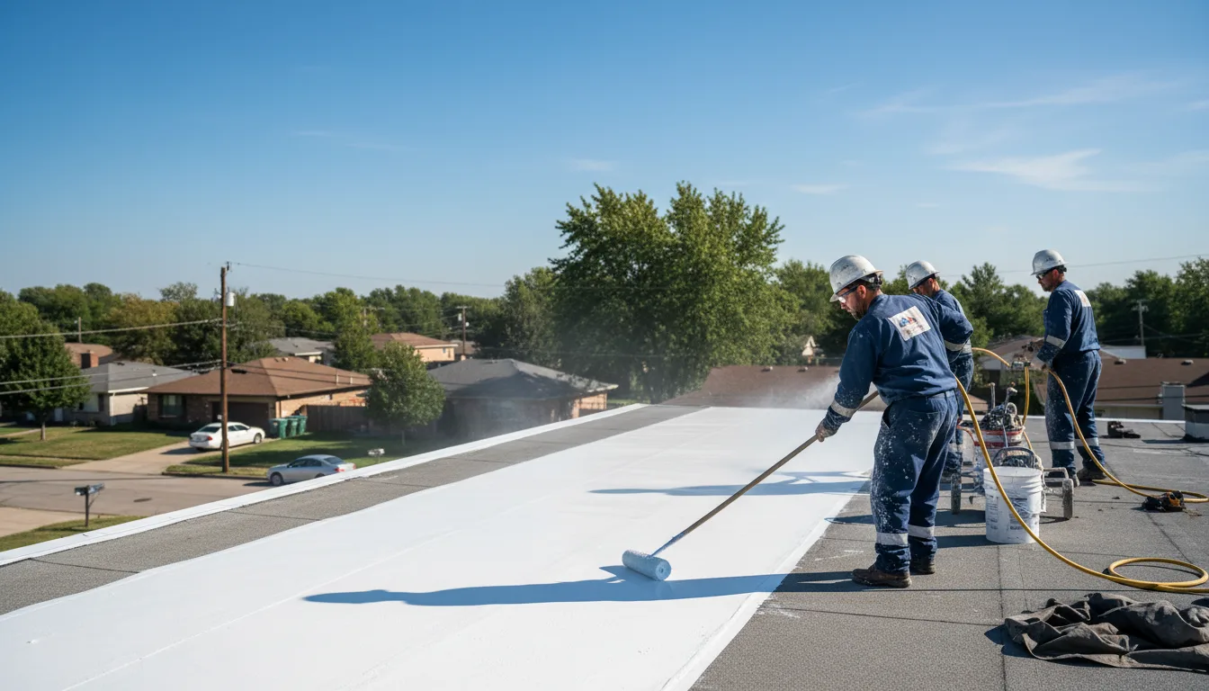Commercial roof coating in Pineville, NC near me